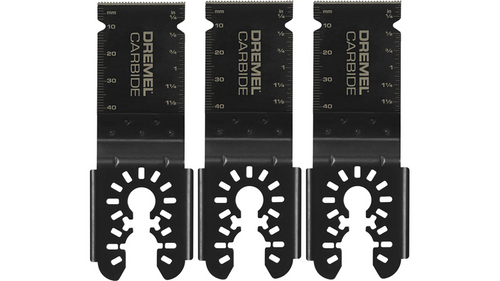 Dremel Universal 1-1/8 in. Carbide Flush Cutting Oscillating Multi-Tool Blade (3-Piece)